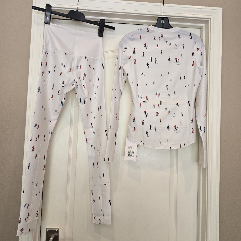 SET- Perfect Moment Dede Ski Active Tee Perfect Moment Base Layer Top & Leggings - Picture 11 of 17